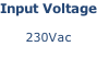Input Voltage  230Vac
